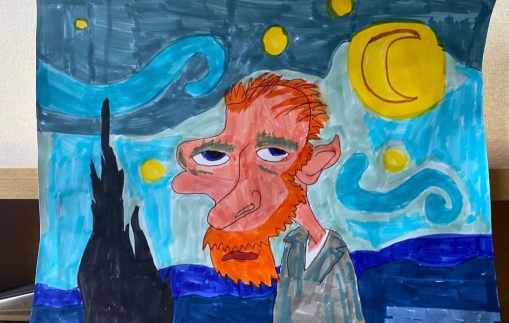 Caricature of Vincent Van Gogh